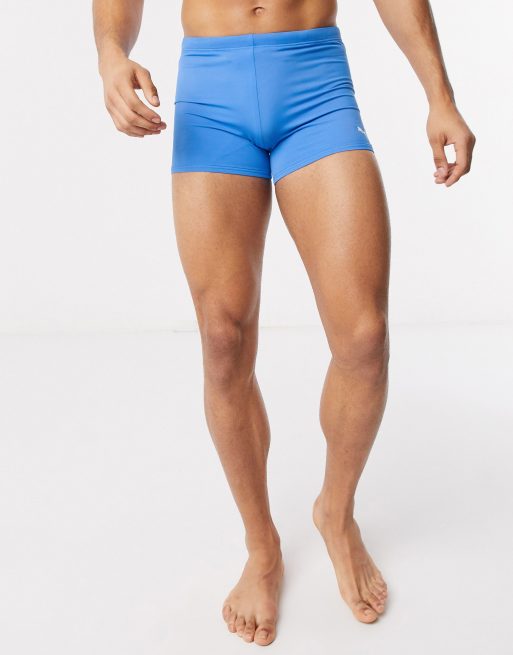 Puma swim trunks with drawstring waist in blue