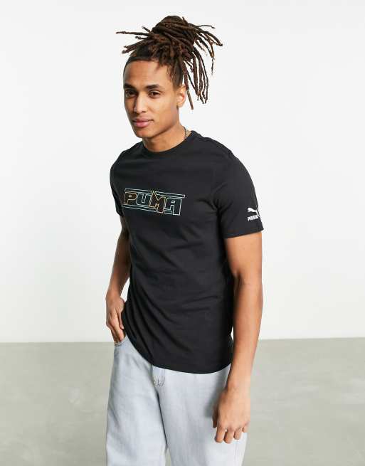 Puma SWXP Graphic t-shirt in black - BLACK
