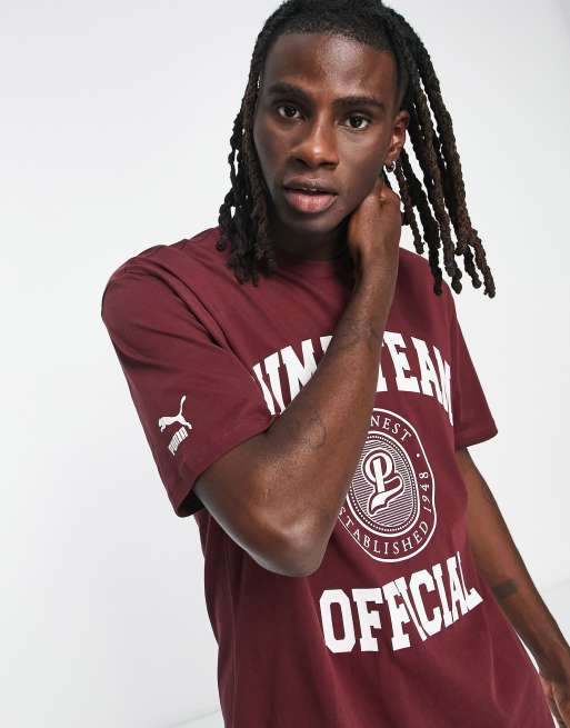 Tee shirt on sale puma bordeaux