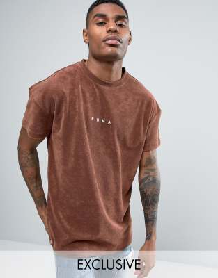 tee shirt puma marron