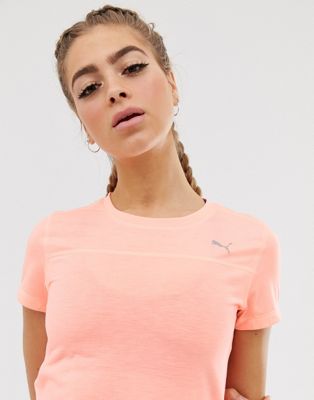 Puma T-shirt in bright peach | ASOS