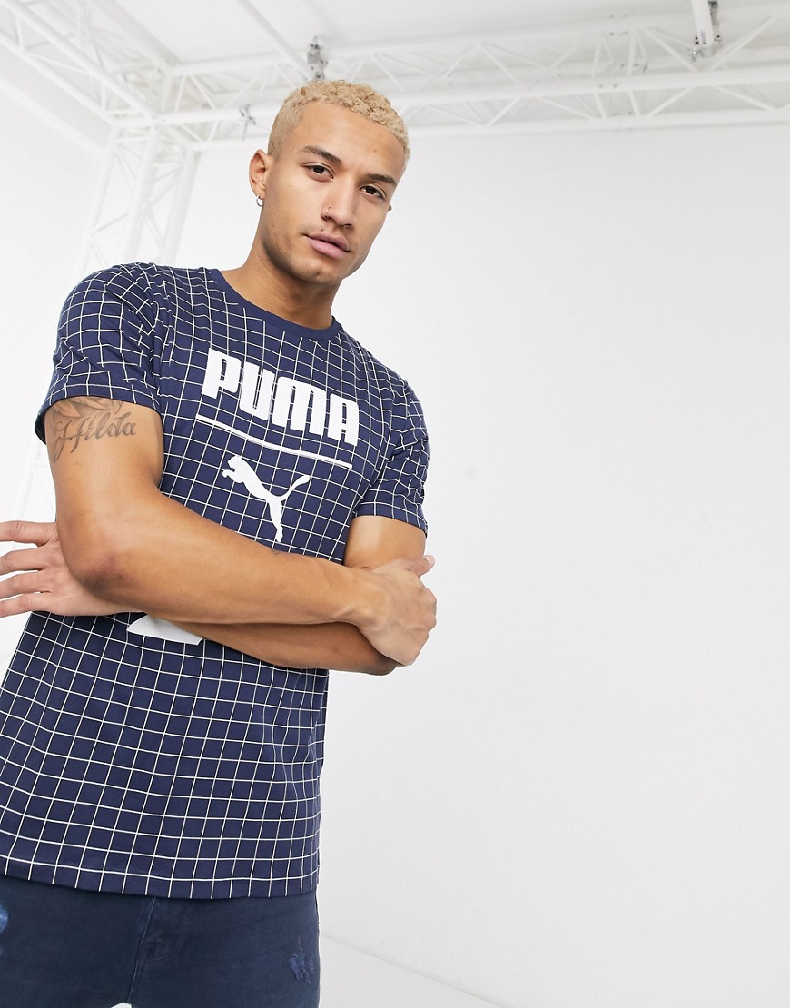Puma - T-shirt met groot logo in wit