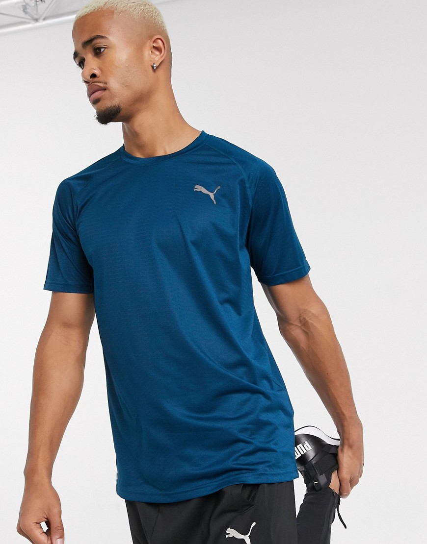 Puma - T-shirt tecnica blu navy