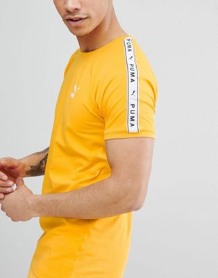 puma t shirt with taped side stripe