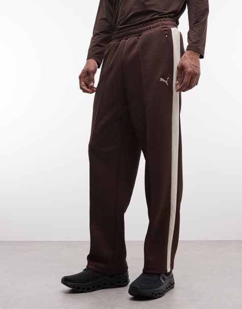 Puma T7 always on relaxed track pants in brown - view 1