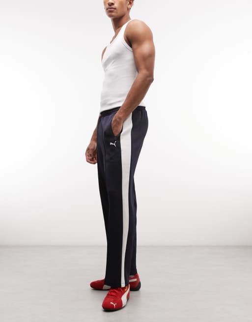Puma T7 always on relaxed track pants in navy, 3 of 5