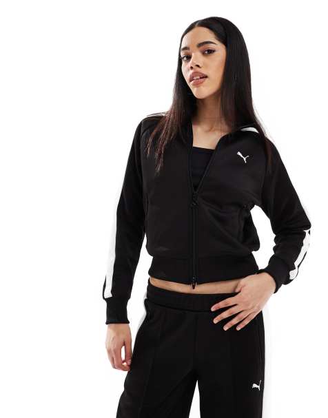 Puma T7 always on short track jacket in puma black - view 1