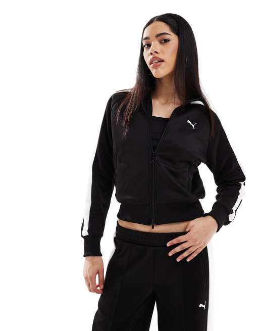 Puma T7 always on short track jacket in puma black