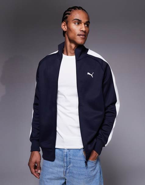Puma T7 always on track jacket in navy - view 1