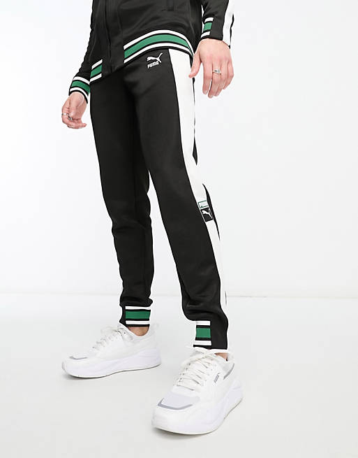 Puma T7 Archive Remaster track joggers in black | ASOS