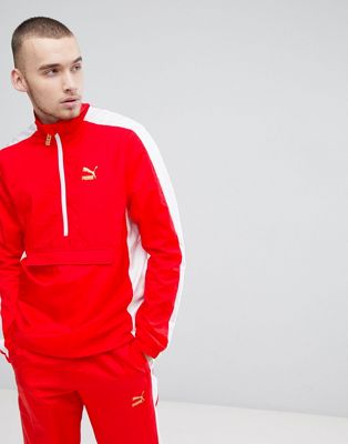 puma t7 track jacket red