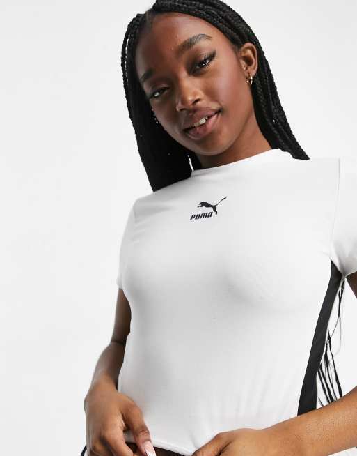 White puma crop on sale top