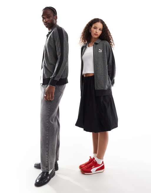 PUMA - T7 - Co-ord set van trainingsjack en -broek met visgraatmotief
