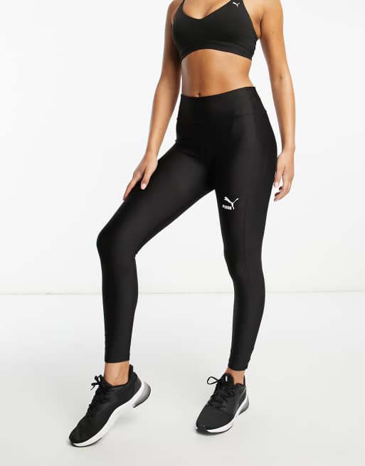 Puma black and white on sale leggings