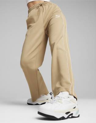 Puma T7 high waist pants in prairie tan - ASOS Price Checker