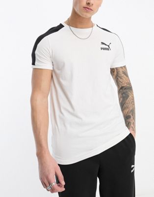 Puma T7 Iconic t-shirt in white