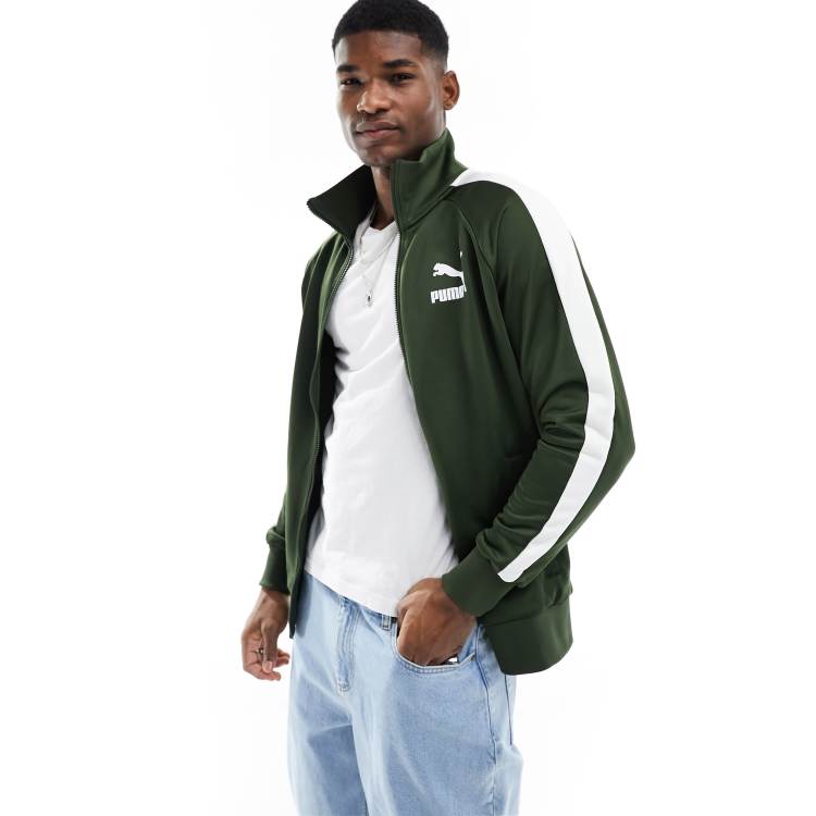 Green on sale puma jacket