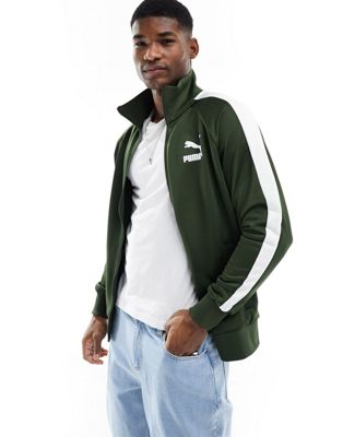 Puma T7 iconic track jacket in green