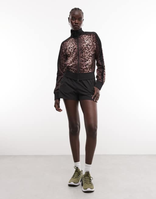 Puma T7 leo luxe short track jacket in black , 2 of 4