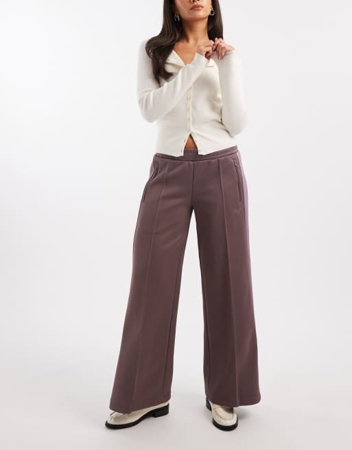 Puma T7 low rise track pants in raisin