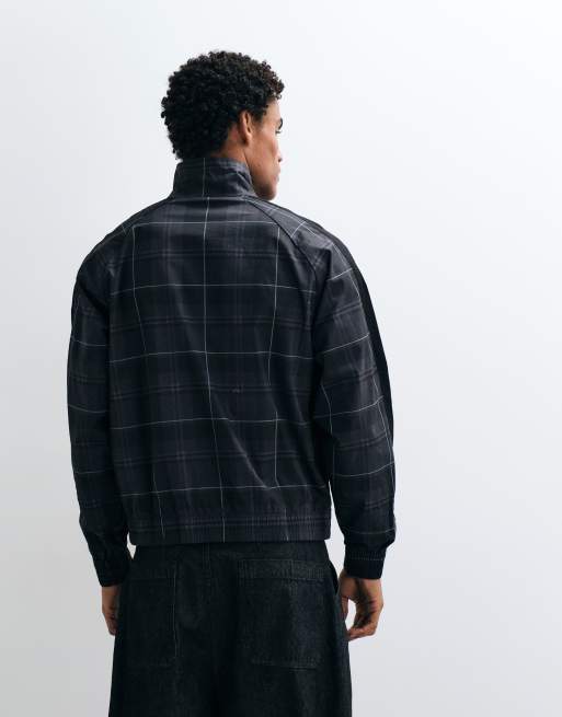 Puma T7 relaxed tartan track jacket in black, 5 of 5