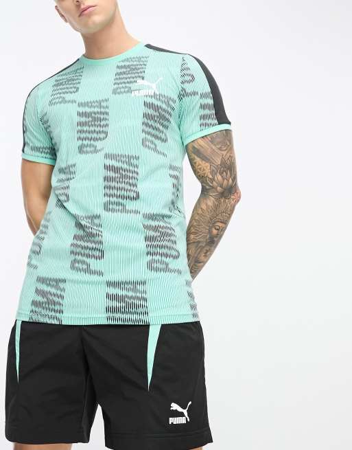 Puma T7 Sport t-shirt in mint green