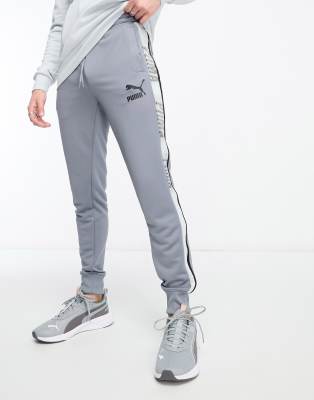 Puma T7 Sport track joggers in grey