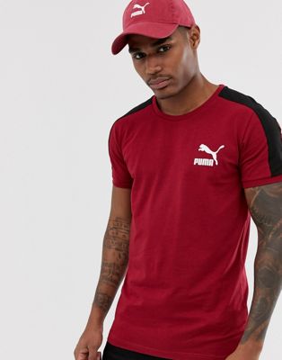 Puma T7 t-shirt in red | ASOS