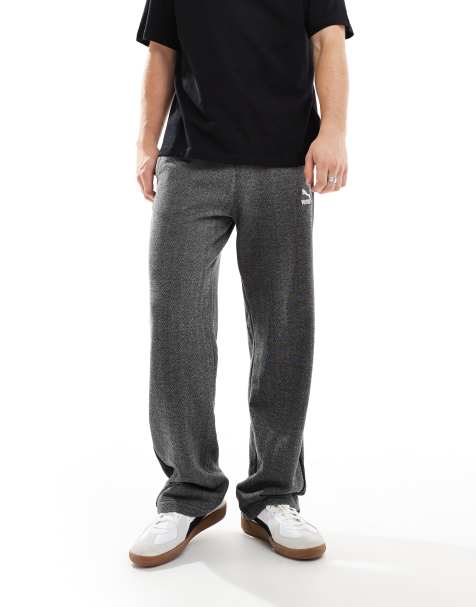 Puma T7 track pants in herringbone - view 1
