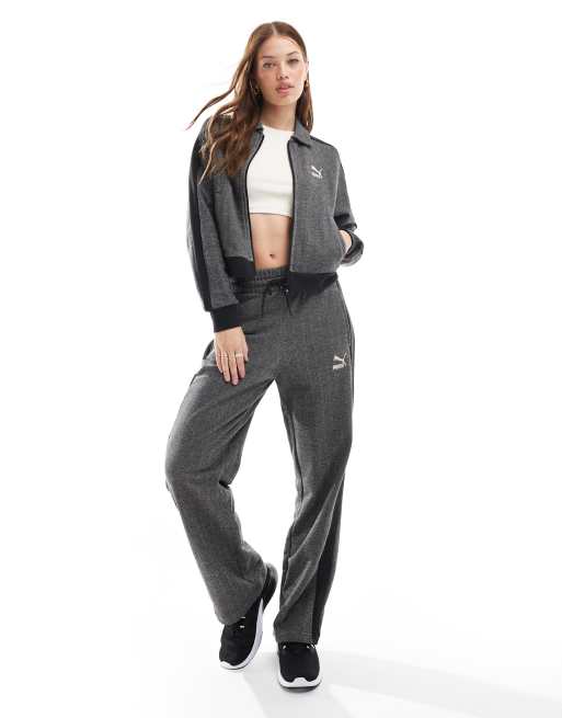 Puma T7 tracksuit in black and grey ASOS