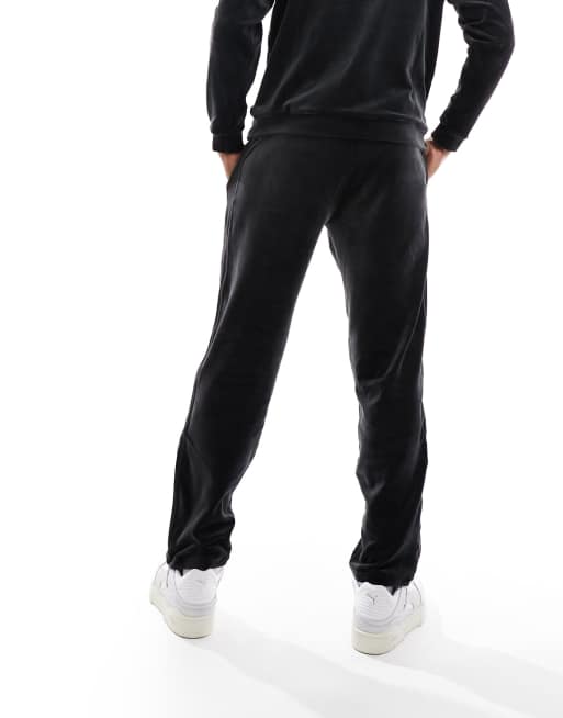 Puma black shop tracksuit bottoms