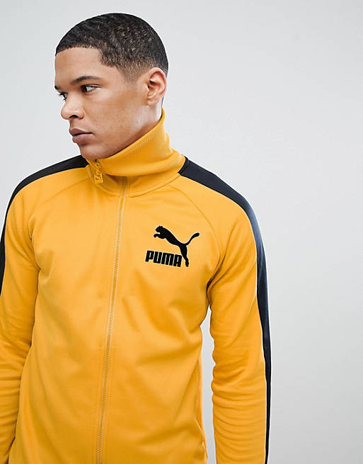 mortgage Middle system Puma T7 Vintage Track Jacket In Yellow 57498548 | ASOS