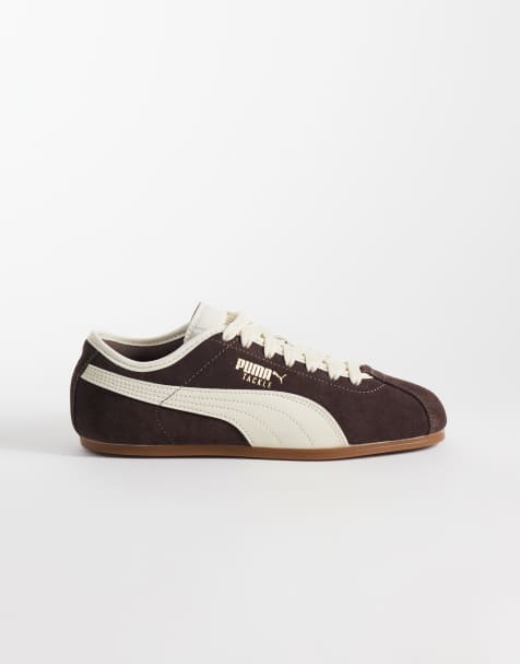 Puma - Tackle - Brune og hvide sneakers - view 1