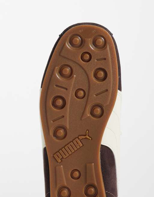 PUMA – Tackle – Sneaker in Braun und Wollweiß, 4 von 5
