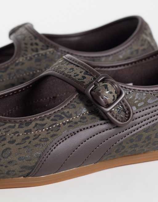 PUMA Tacklette mary jane i brun leopardmönstrad, 4 av 5