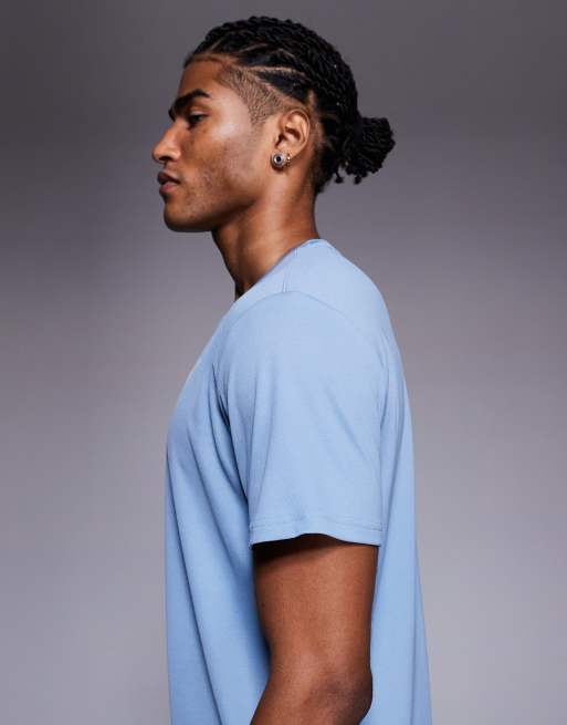 PUMA - Tad Essential - Poly Texture - Trainings T-shirt in blauw, 4 van 5