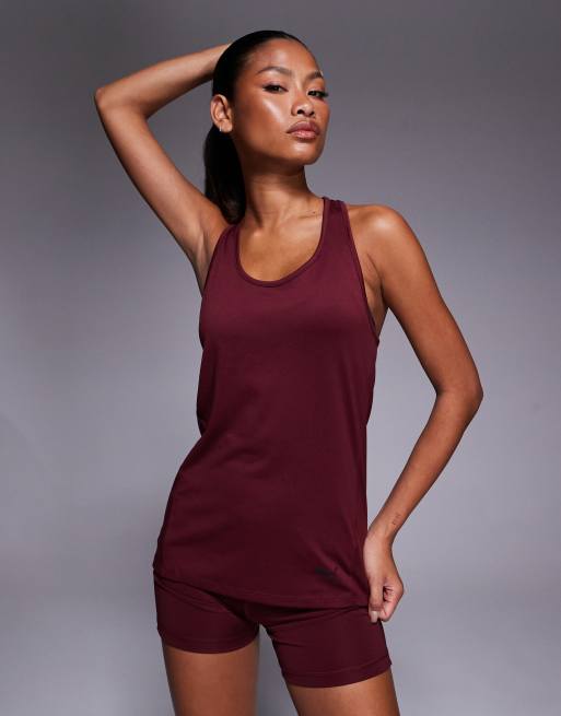 PUMA - Tad Essentials - Bordeauxrød tanktop med racerryg