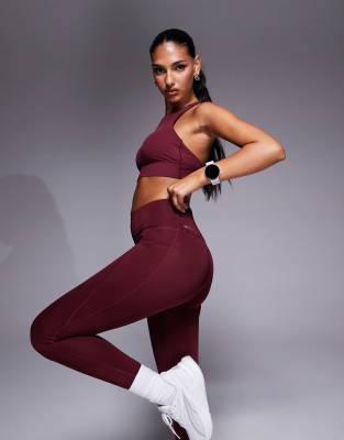 PUMA - TAD Essentials - Leggings in Burgunderrot