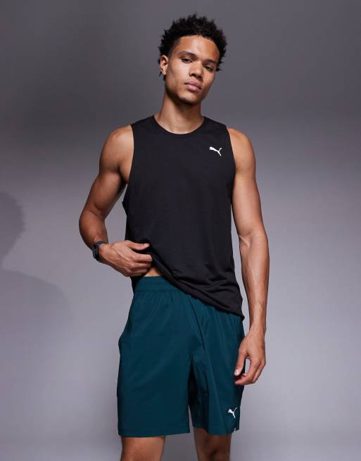 PUMA - Tad Essentials - Pantaloncini da allenamento verdi da 7", 2 di 5