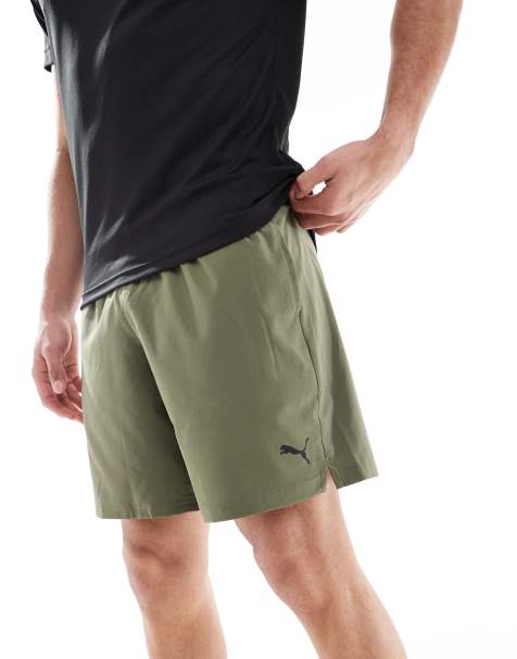 PUMA - Tad Essentials - Short de sport tissé 7 pouces - Kaki - view 1