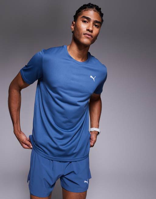 Puma Tad essentials solid cat t-shirt in dark indigo