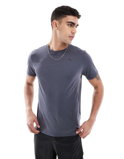 Puma Tad essentials solid cat t-shirt in galactic gray