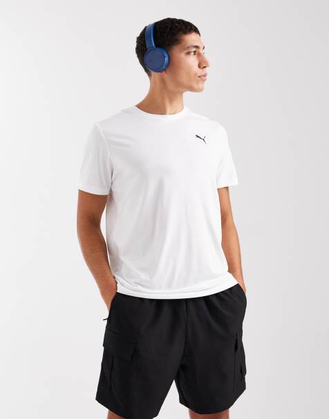 Puma Tad essentials solid cat t-shirt in puma white