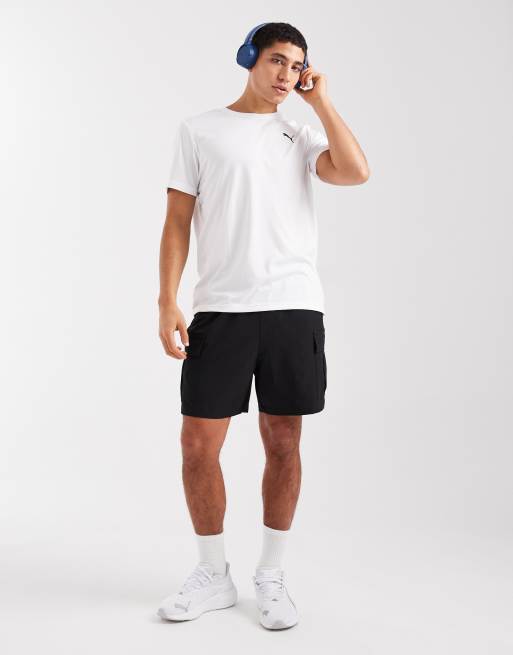 Puma Tad essentials solid cat t-shirt in puma white, 2 of 5
