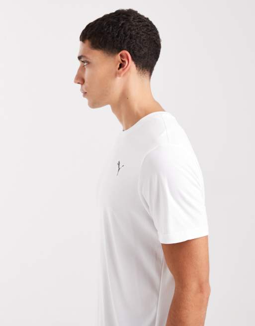 Puma Tad essentials solid cat t-shirt in puma white, 4 of 5
