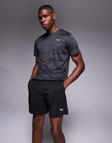 PUMA – Tad Essentials – Svarta, vävda träningsshorts på 7 tum - view 1