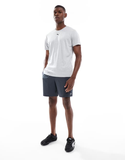 PUMA - Tad Essentials - T-shirt de sport à logo félin - Gris chiné, 2 de 5