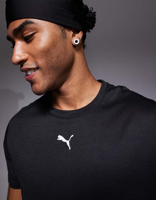 PUMA - Tad Essentials - T-shirt de sport à logo félin - Noir chiné, 5 de 5