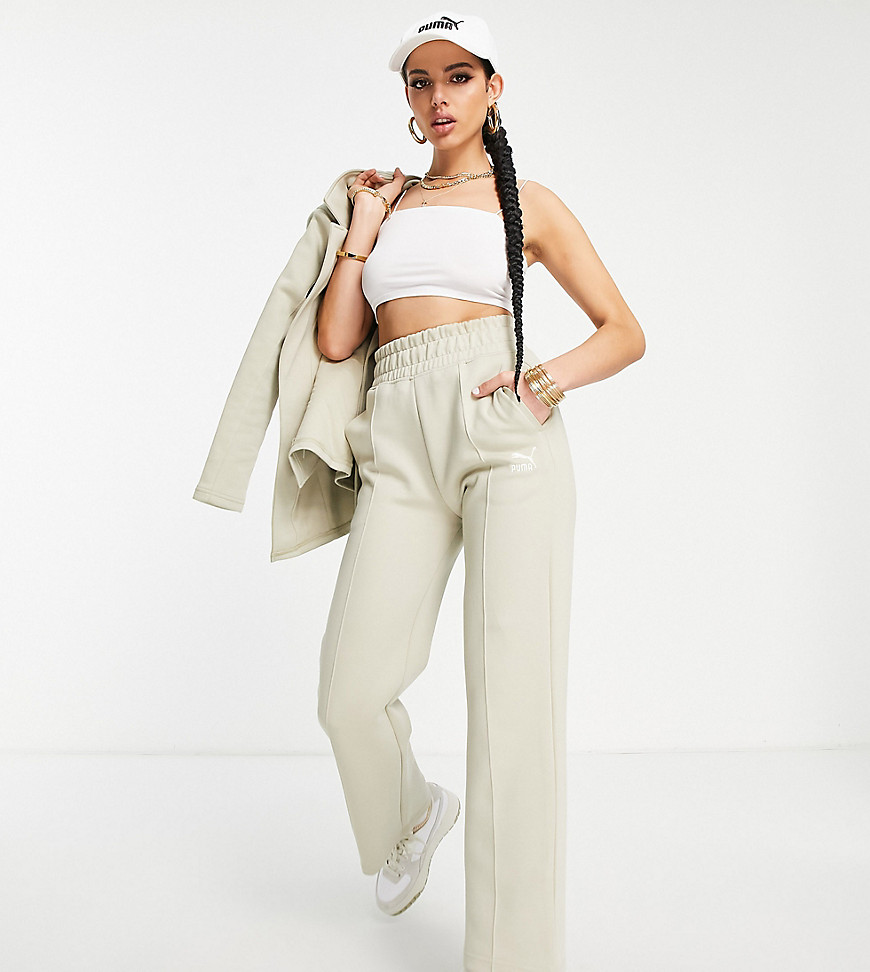 Puma tailoring straight leg pants in spray green - Exclusive to ASOS