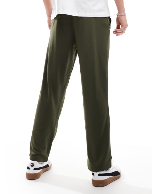 Puma Taped PWRFleece Lite joggers in olive